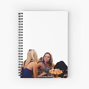 he’s a sucky perosn Spiral Notebook